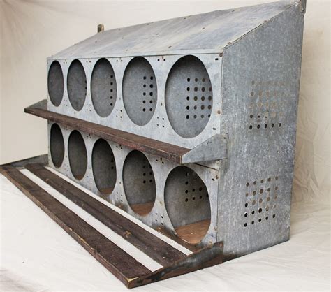 antique metal chicken nesting boxes for sale|extra large chicken nesting boxes.